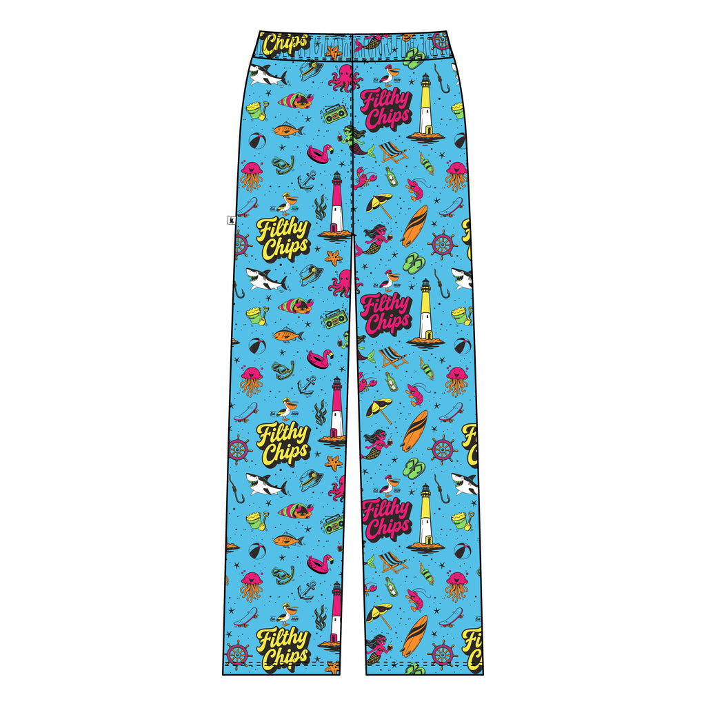 Filthy Chips × Flow Society Logo Lounge Pant